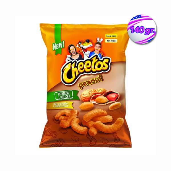 Le Cheetos sono gustosissime patatine puff al gusto di arachidi. Questo brand conosciuto in tutto il mondo, produce diverse varietà di ricette a seconda del paese in cui si trovano. Tutte da scoprire! Puoi scegliere tra il formato da 140 grammi o da 85 grammi. 