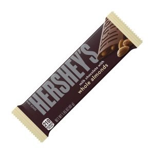 Sfizioso snack di cioccolato al latte e mandorle. Un trionfo di gusto firmato Hershey’s.