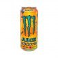 Con la Monster Juice Khaotic, la leggendaria miscela energetica di Monster si fonde con succo concentrato di arancia, per dar vita ad una bevanda energetica davvero squisita! Ricca di gusto e super dissetante! La Monster Juice Khaotic è l’evoluzione della mitica Monster Khaos, per anni una delle Monster preferite da tutti gli appassionati di drink energetici! Lattina americana da 473 con logo Monster su linguetta colorata.