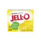 Jell-O Lemon è un'originale gelatina in polvere americana che può essere trasformata in gelatina aromatizzata al limone in pochissimo tempo.