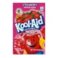 Kool aid Strawberry è un preparato in polvere per creare una bevanda frizzante al gusto di fragola. La bustina è da diluire e mescolare in 2 litri di acqua. Basta aggiungere 200 grammi di zucchero, un po di ghiaccio ed il gioco è fatto.