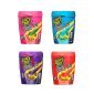 Se non sai scegliere tra dolce ed aspro devi assolutamente provare queste sfiziose caramelle gommose dolci a forma di bastoncino da intingere nella crema gel asprissima! 4 gusti: Blue Rebel (mirtillo), Knock out Punch (fragola), Watermelon Blast (anguria) Wild Cherry berry (frutti di bosco). NB: In fase di ordine, la scelta de gusto è casuale.