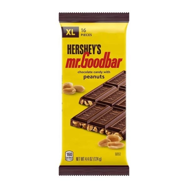Hershey's Mr Goodbar - 124 gr Barretta di cioccolato al latte Hershey’s farcita con croccanti arachidi tostate. Semplicemente deliziosa!