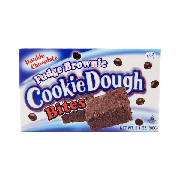 Cookie Dough Fudge Brownie Bites 88gr Cookie Dough Fudge Brownie, biscottini al brownie con doppio cioccolato