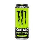 Monster Rehab Green Tea è la nuova bibita energetica Made In The Usa. Apri una Monster Rehab Green Tea e lasci che gli elettroliti, le vitamine e gli estratti vegetali infusi nel tè verde facciano la loro magia. Vivifica + Idrata + Rinfresca + Recupera + Rivitalizza. 25 calorie, non gassate e ricche di vitamine. Riduce l'affaticamento e ad aumenta la concentrazione.