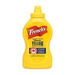 French's Classic Yellow Mustard in questa bottiglia da 226 grammi troverai la classica senape gialla americana che viene usata in tutti i film Americani.