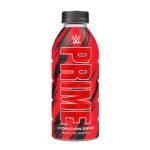 Prime Hydration WWE Limited Edition 500Ml. L'ultima aggiunta alla gamma PRIME Hydration è qui. L'edizione speciale della bottiglia PRIME Hydration WWE è ora disponibile direttamente dagli USA. Questa collaborazione tra WWE, Logan Paul e KSI offre ai fan un'esperienza di idratazione unica con un tocco da collezionista. Bottiglia rossa per idratazione WWE PRIME. Con zero zuccheri aggiunti, 10% di acqua di cocco, BCAA, elettroliti e antiossidanti, questa bevanda è progettata per fornire idratazione e ristoro ottimali. La bottiglia WWE in edizione limitata offre non solo una bevanda funzionale ma anche un ricordo. Aroma al nuovo gusto di Fragola e Limone, senza zuccheri aggiunti. Non Contiene Caffeina.