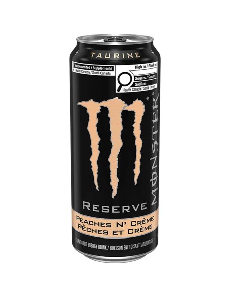 monster energy reserve peaches n creme 473ml canada Monster Energy Reserve Peaches N Creme Canada, nessun succo, tè, caffè o qualsiasi modifica alla miscela energetica. Monster Reserve è il vero e proprio Monster originale in nuovi, sorprendenti gusti.