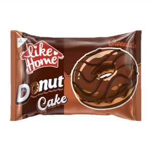Like Home Donut Cake Chocolate : ciambella al cioccolato ricoperto di glassa al cioccolato (40g). Deliziosa ciambella dalla forma di un donut americano. l'impasto del donut ricorda molto quello Americano. La superficie è ricoperta da un ampio strato di cioccolata al latte.
