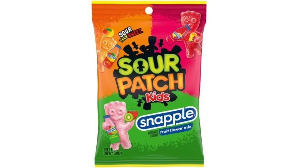 Sour_Patch_Kids_Snapple Sour Patch Kids Snapple USA - Caramelle gommose aspre gusto kiwi, fragola, mango e frutti esotici (102g)