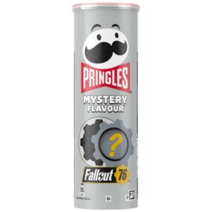Pringles Mystery Flavour Fallout sfida le tue papille gustative con una combinazione di sapori segreta! Queste patatine croccanti hanno un sapore misterioso che bisogna indovinare. La stessa familiare forma e croccantezza delle Pringles, ma con un gusto inaspettato che ti farà riflettere. Hai il coraggio di provare e indovinare?