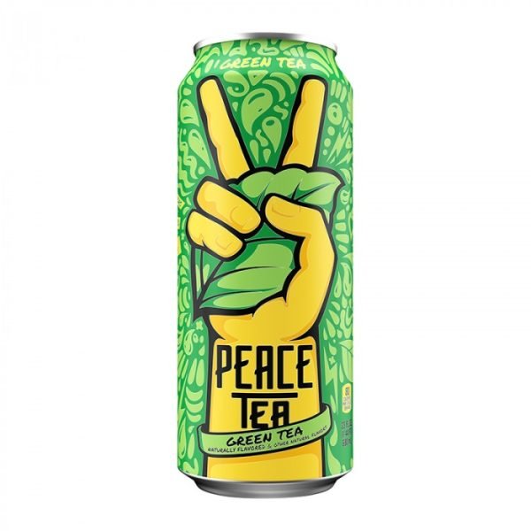 Peace Tea Green Tea I design dai colori vivaci delle lattine di Peace Tea le fanno davvero risaltare tra la folla. Peace Tea Green Tea non contiene aromi artificiali, conservanti o coloranti. Ti incoraggiano a compiere atti di gentilezza casuali in modo selvaggio, spontaneo e gioioso! I design dai colori vivaci delle lattine di Peace Tea le fanno davvero risaltare tra la folla. Peace Tea Green Tea non contiene aromi artificiali, conservanti o coloranti. Ti incoraggiano a compiere atti di gentilezza casuali in modo selvaggio, spontaneo e gioioso! "C'è pace, amore e felicità in ogni lattina!"