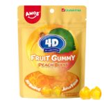 Amos 4D Gummy Peach Burst: ogni gommosa è realizzata in un'intricata forma di pesca 4D, aggiungendo un tocco giocoso e realistico alla tua esperienza di spuntino, offrendo al contempo un'esplosione di sapore di pesca a ogni boccone. Perfetta per gli amanti della pesca e per coloro che amano gli snack creativi, Amos 4D Gummy Peach Burst offre un tocco unico alle classiche gommose alla frutta. GLUTEN FREE