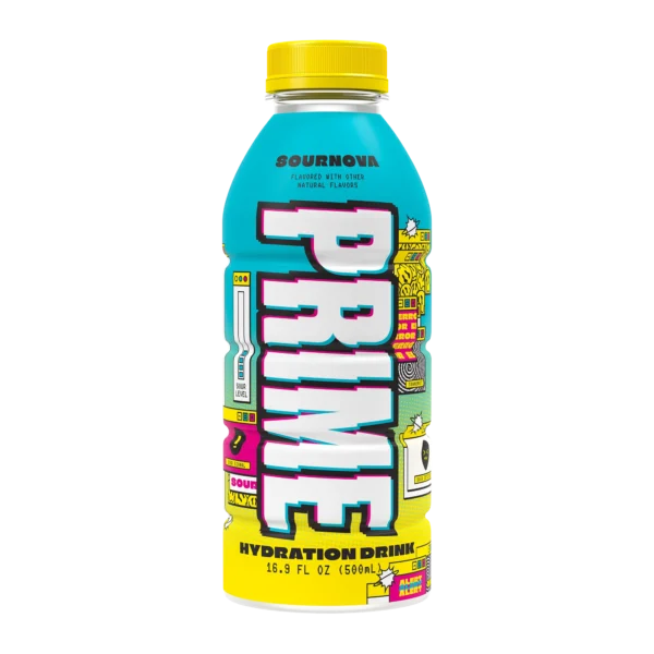 Prime Hydration SourNova Prime Hydration SourNova. Offre un sapore rinfrescante al gusto agrumi, frutti di bosco, uva e mela. Perfetto per rimanere idratati durante qualsiasi attività. Contiene Elettroliti, sali minerali, vitamine. Non Contiene Caffeina.