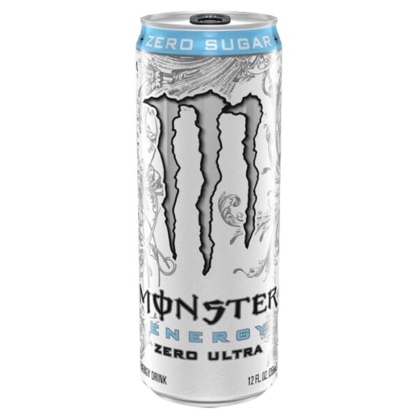 Monster Energy Ultra Zero White è un po' meno dolce rispetto alle altre bibite della famiglia Monster. Ha la stessa carica di sempre ma si distingue per il gusto leggero, frizzante e agrumato. Lattina americana da collezione con top colorato e logo Monster su linguetta colorata. Scopri Monster Energy Ultra Zero White Versione USA da 355 ml
