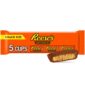 Reese's Peanut Butter Cups 5 Snack Size. Una combinazione perfetta (o dovremmo dire leggendaria?) di burro di arachidi leggermente salato, liscio e delizioso cioccolato al latte. E' ciò che ha reso a Reese's un numero enorme di golosi fan in tutto il mondo. Dai un morso a questa barretta e diventerai sicuramente uno di loro ;) Confezione da 5 Coppette da 15 g ciascuna incartate singolarmente.