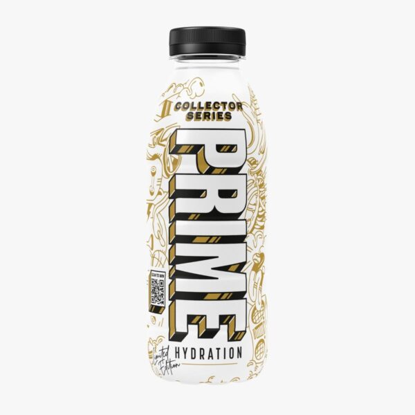 Prime Hydration Collector Series. Questa nuova bottiglia presenta un design unico e un codice QR con cui puoi vincere un premio in denaro. L'offerta è valida per un periodo limitato ed è speciale per quest'estate. Fino al 1° agosto devi caricare il tuo codice e verificare se hai vinto il premio. Solo nei paesi idonei: Stati Uniti, Francia, Regno Unito, Messico, Australia, Sudafrica, Germania.