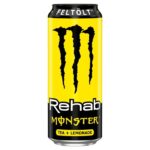 Monster Rehab Recover Tea Lemonade Eu HU è la nuova versione della Monster Rehab Recover Tea Lemonade. La nuova formula è arricchita nel gusto, ancora più concentrato, di tè non gassato al gusto di limone. Fai il pieno di energia con Monster Rehab Recover Tea Lemonade ! Attenzione ha delle piccole porzioni senza vernice.