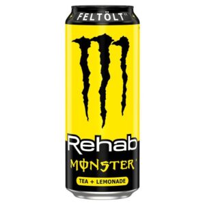Monster Rehab Recover Tea Lemonade Eu HU è la nuova versione della Monster Rehab Recover Tea Lemonade. La nuova formula è arricchita nel gusto, ancora più concentrato, di tè non gassato al gusto di limone. Fai il pieno di energia con Monster Rehab Recover Tea Lemonade ! Attenzione ha delle piccole porzioni senza vernice.