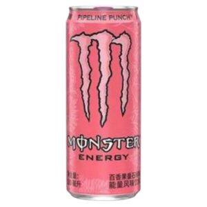 Monster Energy Pipeline Punch 330 ml CHN : assapora l'energia pura con Monster Energy 330 ml cinese, la bevanda che ti darà la carica necessaria per superare ogni sfida. Prova questa versione cinese al sapore di  frutto della passione, arancia e guava.
