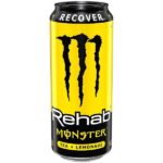 Monster Rehab Recover Tea Lemonade Eu è la nuova versione della Monster Rehab Recover Tea Lemonade. La nuova formula è arricchita nel gusto, ancora più concentrato, di tè non gassato al gusto di limone. Fai il pieno di energia con Monster Rehab Recover Tea Lemonade ! Attenzione ha delle piccole porzioni senza vernice.
