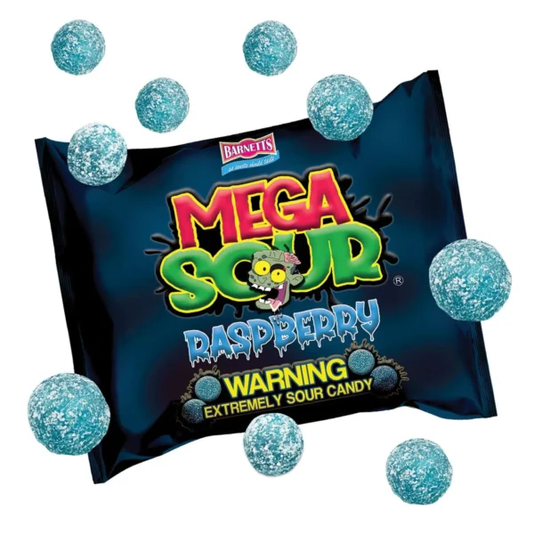 Barnetts Mega Sour fruits Barnetts Mega Sour Raspberry da 104 gr. Cerchi una caramella che ti lasci a bocca aperta? Ecco le Barnetts Mega Sour Fruits Candy, le caramelle più aspre del mondo che stanno conquistando TikTok e gli amanti delle caramelle. Perfette per chi ama il brivido, gli amanti dell'aspro e chiunque voglia aggiungere un tocco di brio alla propria routine di spuntini, queste iconiche delizie sono più di una semplice caramella: sono una sfida. Ogni pacchetto contiene 13 caramelle aspre al Lampone