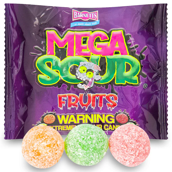 barnetts-mega-sour-fruits-104g-side-jpg-1_grande Barnetts Mega Sour Fruits da 104 gr. Cerchi una caramella che ti lasci a bocca aperta? Ecco le Barnetts Mega Sour Fruits Candy, le caramelle più aspre del mondo che stanno conquistando TikTok e gli amanti delle caramelle. Perfette per chi ama il brivido, gli amanti dell'aspro e chiunque voglia aggiungere un tocco di brio alla propria routine di spuntini, queste iconiche delizie sono più di una semplice caramella: sono una sfida. Ogni pacchetto contiene 13 caramella alla frutta