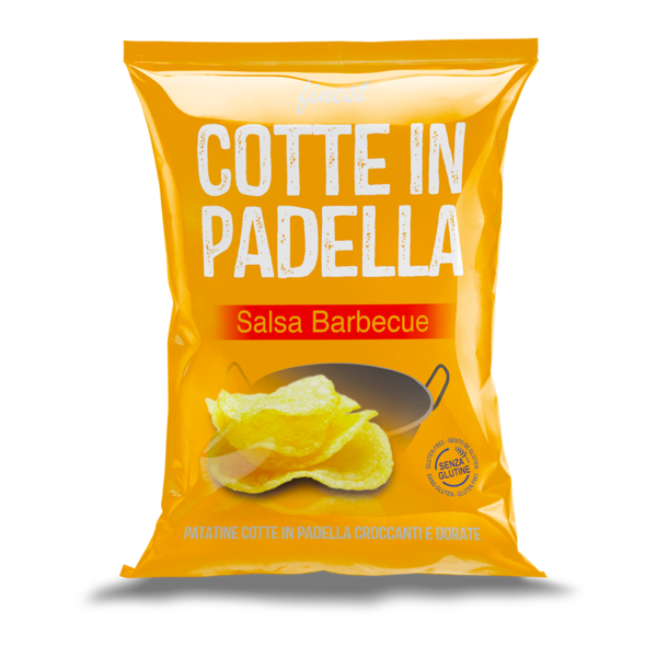 Cotte in Padella Salsa Barbecue Cotte in Padella Salsa Barbecue da 12o gr. Le Patatine Cotte in Padella Salsa Barbecue 120 g conquistano con il loro gusto deciso e affumicato. Croccanti, dorate e saporite, sprigionano note dolci e speziate tipiche del barbecue americano. Perfette per aperitivi, snack tra amici o per accompagnare piatti dal sapore intenso. ✨