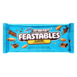 Feastable Mr Beast Almond da 60 gr. Scopri la Feastables MrBeast Almond Chocolate Bar, la barretta firmata dal celebre creator MrBeast. Un connubio irresistibile tra cioccolato al latte cremoso e mandorle croccanti, in una ricetta semplice e gustosa. Realizzata con ingredienti naturali, senza aromi artificiali, questa barretta offre uno snack delizioso per ogni momento della giornata.