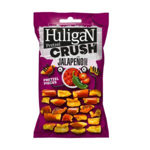 Scopri il gusto audace e piccante degli Huligan Pretzel Crush Jalapeno! Pretzel croccanti, speziati con jalapeno per uno snack ricco di sapore. Perfetti da soli o con il tuo dip preferito. Prova subito Huligan Pretzel Crush Jalapeno per uno snack irresistibile!