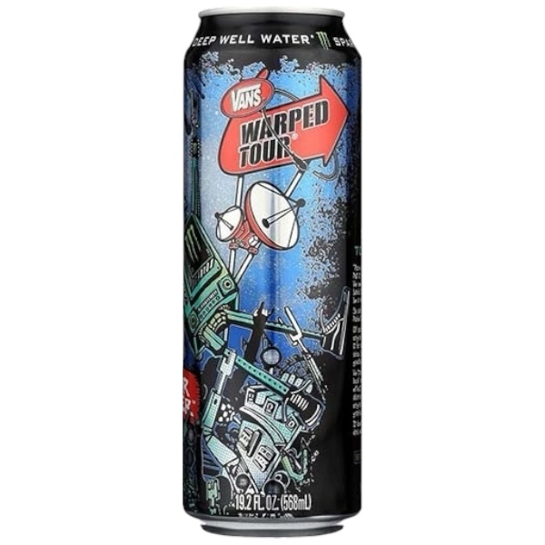 monster x vans warped tour sparkling water 568 ml ed.limitata 2023 (dent / ammaccature)