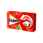 Trident Max Splash Strawberry Lime 22 gr. Scopri l’esplosione di gusto delle Trident Max Splash Strawberry Lime: gomme da masticare senza zucchero con un cuore liquido che unisce la dolcezza della fragola alla freschezza del lime. Perfette per rinfrescare l’alito e soddisfare la voglia di dolcezza senza sensi di colpa, grazie agli edulcoranti a basso contenuto calorico. Il loro sapore intenso e duraturo le rende ideali in ogni momento della giornata. Confezionate in pratici blister, sono sempre pronte a regalarti una pausa di piacere fruttato.