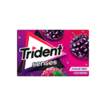 Trident Senses Berry Party. Scopri il gusto esplosivo delle Trident Senses Berry Party: una miscela frizzante di fragole, lamponi e mirtilli in una gomma da masticare senza zucchero. Perfette per rinfrescare l’alito e soddisfare la voglia di dolcezza senza sensi di colpa, grazie agli edulcoranti a basso contenuto calorico. Il loro sapore intenso e duraturo le rende ideali in ogni momento della giornata. Confezionate in pratici blister, sono sempre pronte a regalarti una pausa di piacere fruttato.