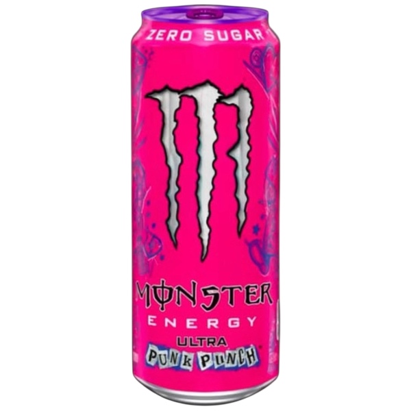 Monster Energy Ultra Punk Punch 473 ml. Monster Ultra Punk Punch offre esattamente ciò che promette: una vera esperienza fruit punch, diretta e senza fronzoli. Non c’è un singolo frutto protagonista: i sapori vengono fusi insieme in modo armonioso, proprio come un classico punch, creando un gusto equilibrato, fresco e incredibilmente facile da bere
