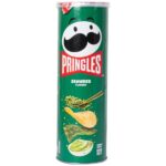Pringles Sea Weed 110 gr. Le Pringles Sea Weed sono l’edizione asiatica dal gusto unico e raffinato, ispirata alla cucina orientale. Croccanti e leggere, combinano la classica consistenza Pringles con il sapore delicato e leggermente salato delle alghe marine. Uno snack originale, perfetto per chi ama i gusti umami e vuole provare qualcosa di diverso dai sapori tradizionali.