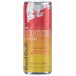 Red Bull Energy The Winter Edition Fuji Apple and Ginger 250 ml. La Red Bull Energy The Winter Edition Fuji Apple & Ginger combina la dolcezza croccante della mela Fuji con una nota speziata e leggermente pungente di zenzero, creando un profilo aromatico fresco, equilibrato e invernale. Un’edizione speciale elegante e rinfrescante, perfetta da bere ben fredda, ideale per chi cerca un energy drink dal gusto raffinato ma con tutta l’energia iconica Red Bull.