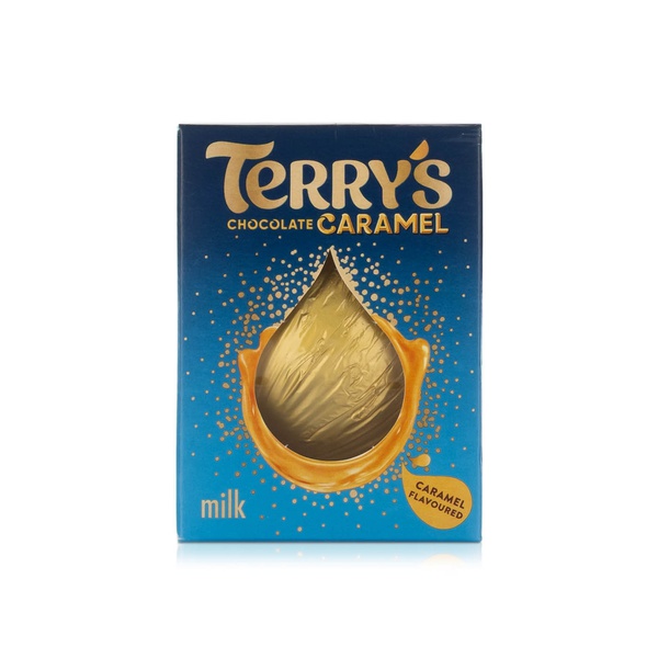Terry s Chocolate Caramel 145 g. Terry’s Chocolate Caramel è una deliziosa variante del celebre cioccolato inglese, che unisce finissimo cioccolato al latte a un cuore morbido di caramello. Ogni spicchio offre un perfetto equilibrio tra dolcezza, cremosità e intensità del cacao. Ideale da condividere o da gustare come coccola premium in stile