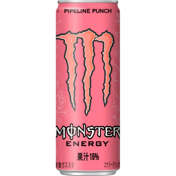 Monster Energy Pipeline Punch Japan Edition 355 ml. Monster Pipeline Punch Japan è una bevanda energetica tropicale con il 16% di succo di frutta. Gusto esotico, intenso e fruttato in una lattina iconica rosso corallo. Pipeline Punch è una delle Monster più amate in assoluto.