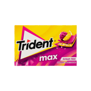 Trident Max Lemon Raspberry 26 gr. Scopri la freschezza fruttata delle Trident Max Raspberry & Lemon: gomme da masticare senza zucchero che combinano la dolcezza del lampone con la vivacità del limone. Perfette per rinfrescare l’alito e soddisfare la voglia di dolcezza senza sensi di colpa, grazie agli edulcoranti a basso contenuto calorico. Il loro sapore intenso e duraturo le rende ideali in ogni momento della giornata. Confezionate in pratici blister, sono sempre pronte a regalarti una pausa di piacere fruttato.