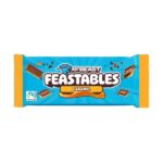 Feastables Mr Beast Caramel 60 gr. La Feastables Milk Chocolate Caramel è una barretta di cioccolato al latte con un morbido ripieno al caramello. Creata dal celebre YouTuber MrBeast, unisce cioccolato cremoso e caramello dolce e fluido, offrendo uno snack ricco e indulgente. Perfetta per gli amanti del caramello e per i fan del brand Feastables.