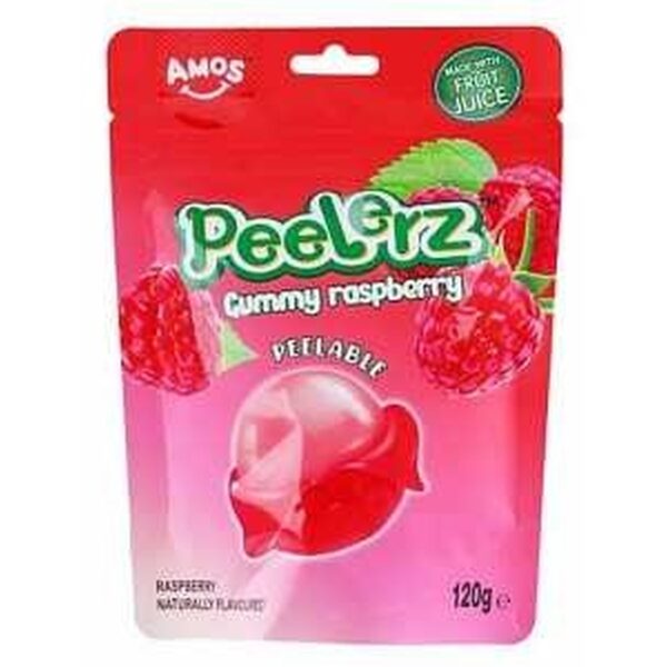 Amos Peelerz Gummy Raspberry sono divertenti caramelle gommose “peelable” dal gusto intenso di lampone. Morbide, chewy e perfette per chi ama uno snack dolce e giocoso.