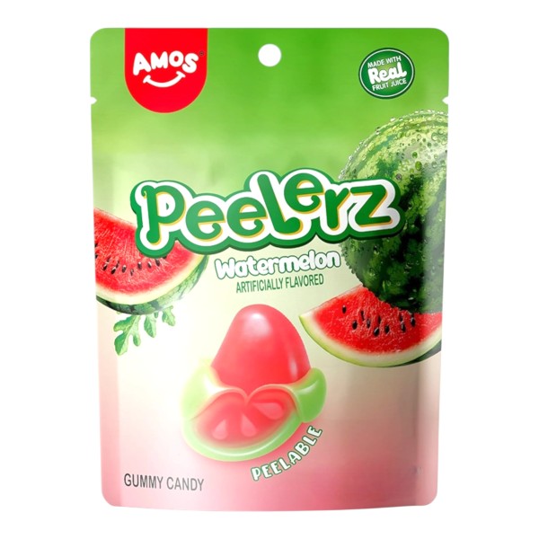 amos watermelon Amos Watermelon 65 gr. Caramelle gommose al gusto anguria firmate Amos, dal sapore intenso e fruttato. Perfette per uno snack dolce e fresco in qualsiasi momento della giornata. Le Amos Watermelon Candy sono deliziose caramelle gommose dal gusto autentico di anguria, caratterizzate da una consistenza morbida e piacevole al palato.