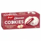 Bergen Obsession Cookies White Chocolate Red Velvet 128 gr. Cookies red velvet con ripieno e copertura al cioccolato bianco. Morbidi, golosi e super premium. Bergen Obsession Cookies White Chocolate Red Velvet è una variante premium dal look elegante e dal gusto intenso dessert-style.Questi cookies combinano un biscotto red velvet morbido e leggermente cacao con una cremosa farcitura al cioccolato bianco, il tutto ricoperto da una glassa bianca arricchita da crunchy bits al cacao. Il contrasto tra il sapore vellutato del red velvet e la dolcezza del white chocolate crea un profilo ricco, cremoso e super indulgent, perfetto per chi ama snack dolci in stile bakery americana. La confezione premium li rende ideali anche per regalo, candy box o assortimenti internazionali di fascia alta.