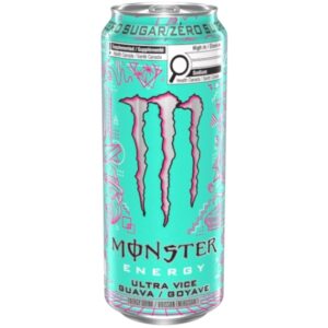 Monster Energy Ultra Vice Guava Canada 473 ml.  Miami ha tutto, energia latina strabiliante, gare di prim'ordine dalla NASCAR alla F1 e spiagge di livello mondiale con i club più alla moda proprio sulla sabbia. Che tu sia un festaiolo esagerato o un combattente del crimine sotto copertura in abito pastello, maglietta e mocassini, devi rimanere pieno di energia. Da South Beach a Calle Ocho, avere un bell'aspetto e sentirsi bene è ciò che conta. Con zero zuccheri che ti appesantiscono, il gusto fresco della guava perfettamente maturata e la nostra miscela Monster Energy famosa in tutto il mondo, Ultra Vice Guava ti copre.