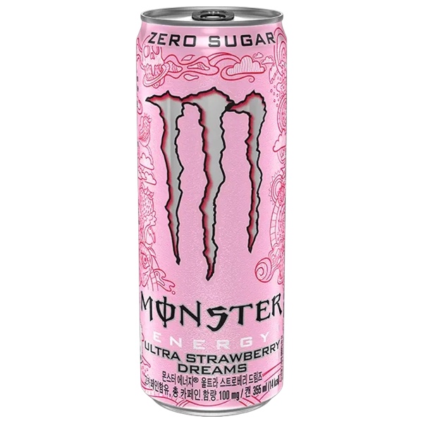 Monster Ultra Strawberry Dreams Zero Sugar Korea : delle fragole, si dice siano afrodisiache. Si dice anche che se condividi una fragola con qualcuno, state vivendo lo stesso sogno. Monster sintetizza tutta la bontà ed il mistero del frutto a forma di cuore nella nuova Monster Ultra Strawberry Dream. Meravigliosamente dolce e leggermente acidula, questo nuova Monster ha il sapore dei sogni. On top, è senza zucchero. Lattina da collezione da 355 ml. Scoprila anche tu!