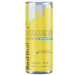 Red Bull Energy Summer Citrus Zest Sugar Free 473 ml. La Red Bull Summer Edition Citrus Zest Sugarfree combina intense note agrumate con un finale fresco di pomelo e scorza di agrumi, in una formula senza zuccheri. Energy drink estivo super refreshing nel formato grande da 473 ml.