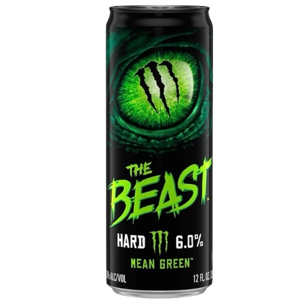 Monster The Beast Hard Mean Green 355 ml. Monster The Beast Hard Mean Green è una delle varianti più iconiche della linea The Beast, la gamma di bevande alcoliche prodotta da Monster Brewing. Questa versione offre un gusto deciso e rinfrescante ispirato agli agrumi verdi, con un perfetto equilibrio tra dolcezza e acidità. La sua frizzantezza e il finale pulito la rendono ideale da gustare ben fredda in ogni occasione.