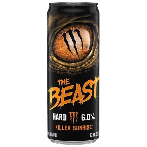 Monster The Beast Hard Killer Sunrise 355 ml. Monster The Beast Hard Killer Sunrise è una delle varianti più amate della linea The Beast, la gamma di bevande alcoliche prodotta da Monster Brewing. Questa versione richiama i sapori di un classico cocktail all'arancia, con un mix di note agrumate, dolci e leggermente acidule che regalano un gusto fresco e intenso ad ogni sorso. La sua piacevole effervescenza e il finale pulito la rendono ideale per aperitivi, feste o serate tra amici.