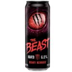 Monster The Beast Hard Scary Berries 355 ml. Monster The Beast Hard Scary Berries è una delle varianti più fruttate della linea The Beast, la gamma di bevande alcoliche prodotta da Monster Brewing. Questa versione combina il gusto ricco dei frutti di bosco con una piacevole effervescenza, offrendo un perfetto equilibrio tra dolcezza e una leggera nota acidula. Il finale è fresco e pulito, ideale per aperitivi, feste, barbecue o serate con gli amici.