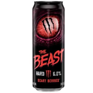 Monster The Beast Hard Scary Berries 355 ml. Monster The Beast Hard Scary Berries è una delle varianti più fruttate della linea The Beast, la gamma di bevande alcoliche prodotta da Monster Brewing. Questa versione combina il gusto ricco dei frutti di bosco con una piacevole effervescenza, offrendo un perfetto equilibrio tra dolcezza e una leggera nota acidula. Il finale è fresco e pulito, ideale per aperitivi, feste, barbecue o serate con gli amici.